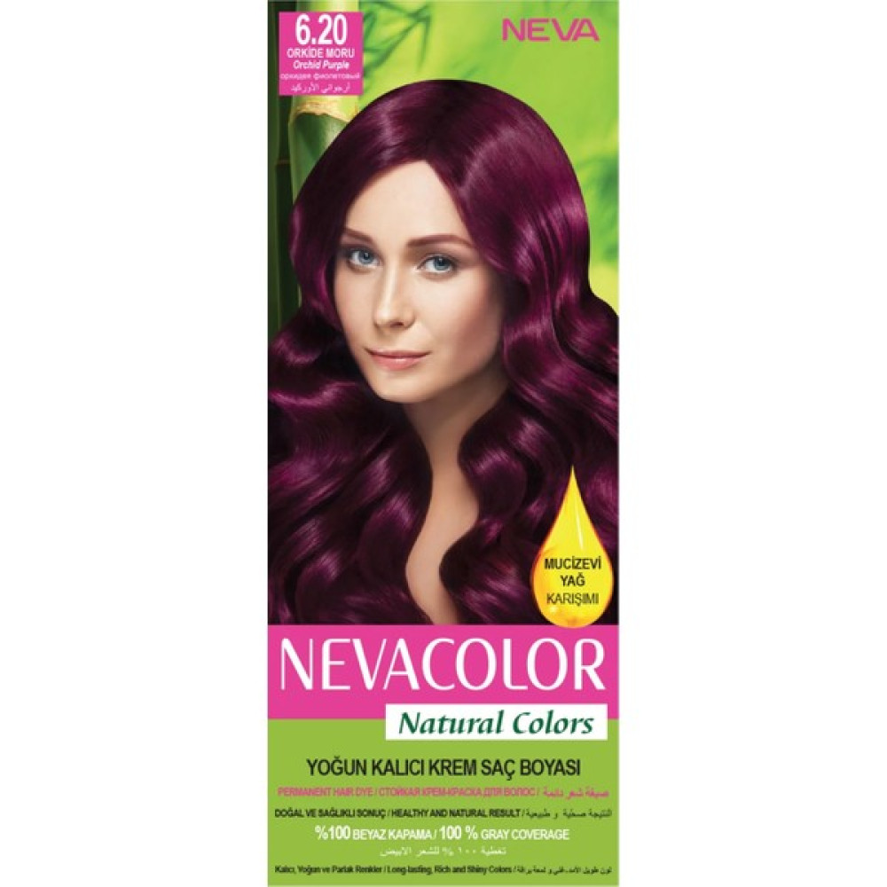 Nevacolor Natural Colors 6.20 Orkide Moru - Kalıcı Krem Saç Boyası Seti Saç Boyası Fiyatı