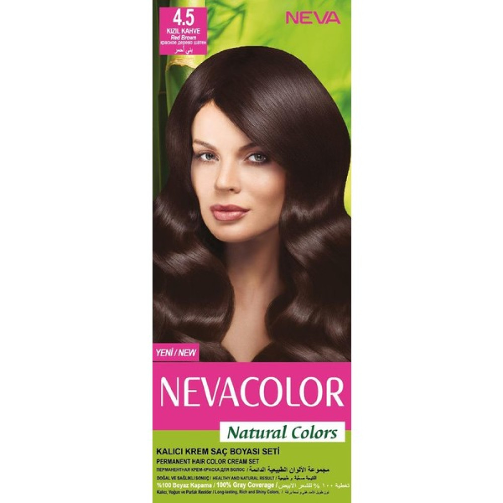 Nevacolor Natural Colors Kalıcı Saç Boya Seti 4.5 Kızıl Kahve Oto Boyaları Fiyatı