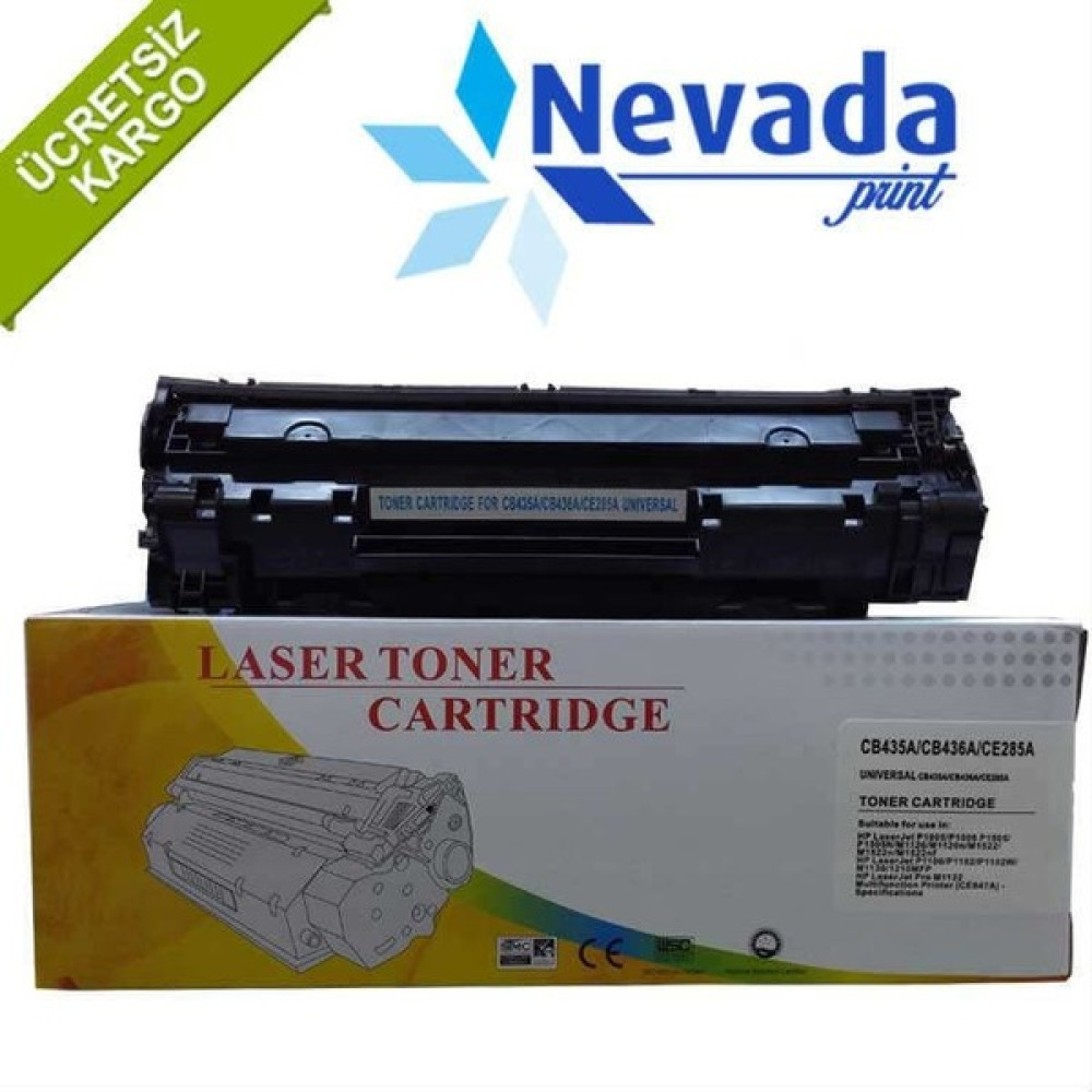 Nevada Hp CE285A, CB435A, CB436A, 85A, 35A, 36A, Canon CRG-725, CRG-712, CRG-713 Muadil Toner Tonerler Fiyatı