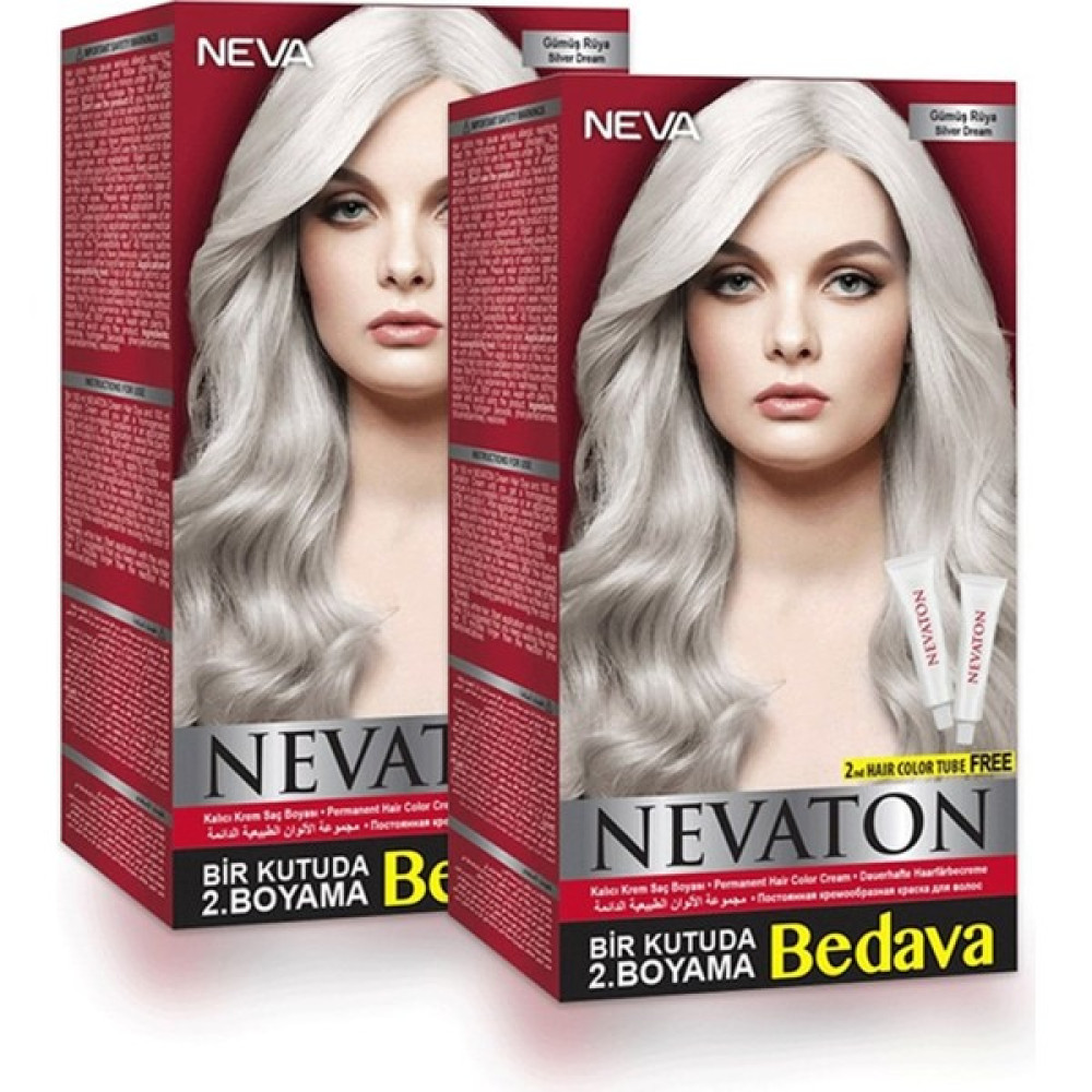 Nevaton Ikili Set Saç Boyası Gümüş Rüya 2 Kutu - - Oto Boyaları Fiyatı