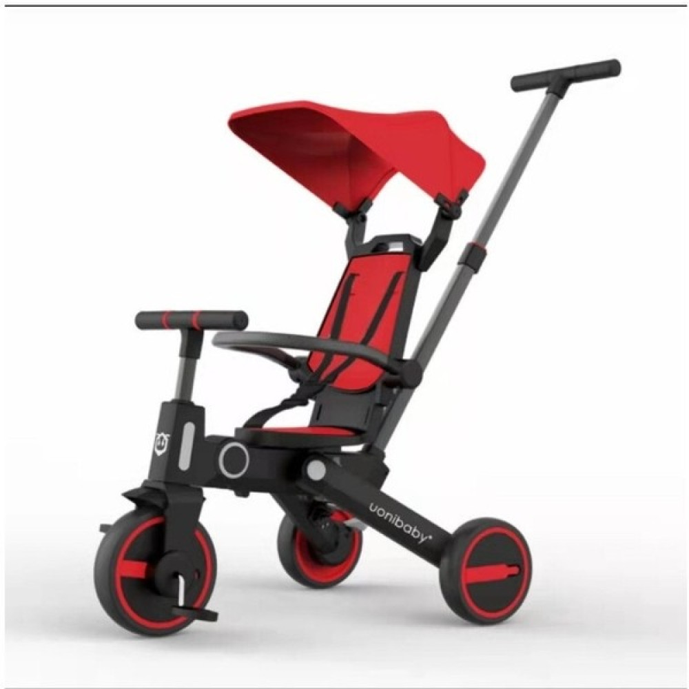 Never More Uonibaby Hafif Katlanabilir Bebek Çocuk Üç Tekerlekli Bisikleti (Yurt Dışından) - Beyaz - Kırmızı Bebek Arabası ve Pusetler Fiyatı