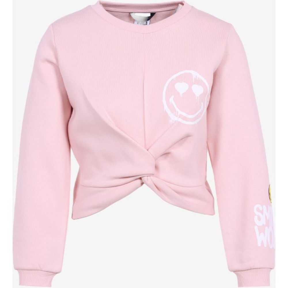 Never Say Never Bisiklet Yaka Düz Pembe Kadın Sweatshırt Pınk Sweatshırt 1 Bayan Sweatshirt Fiyatı
