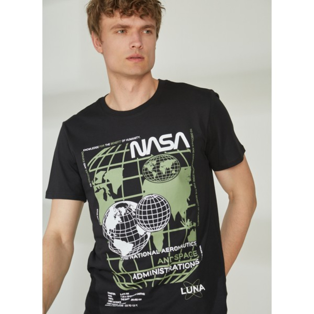 Never Say Never Bisiklet Yaka Düz Siyah Erkek T-Shirt BYL3312_BLACK T-Shırt Erkek T-shirt Fiyatı