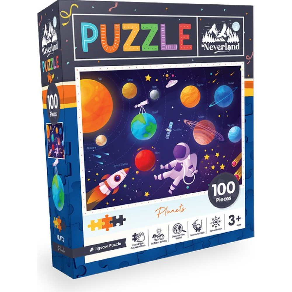 Neverland 100 Parça - Planets (Gezegenler) Puzzle & Aksesuarları Fiyatı