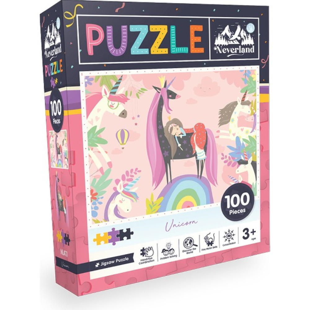 Neverland 100 Parça - Unıcorn (Tek Boynuzlu At) Puzzle & Aksesuarları Fiyatı