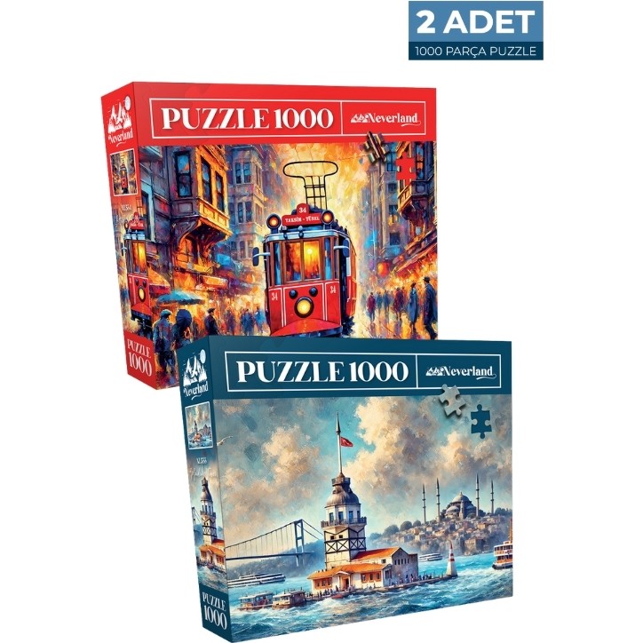 Neverland 1000 Parça Puzzle İstiklal Caddesi ve Kız Kulesi Zihinsel Gelişim İçin Eğlenceli Anne Bebek Oyuncak Fiyatı