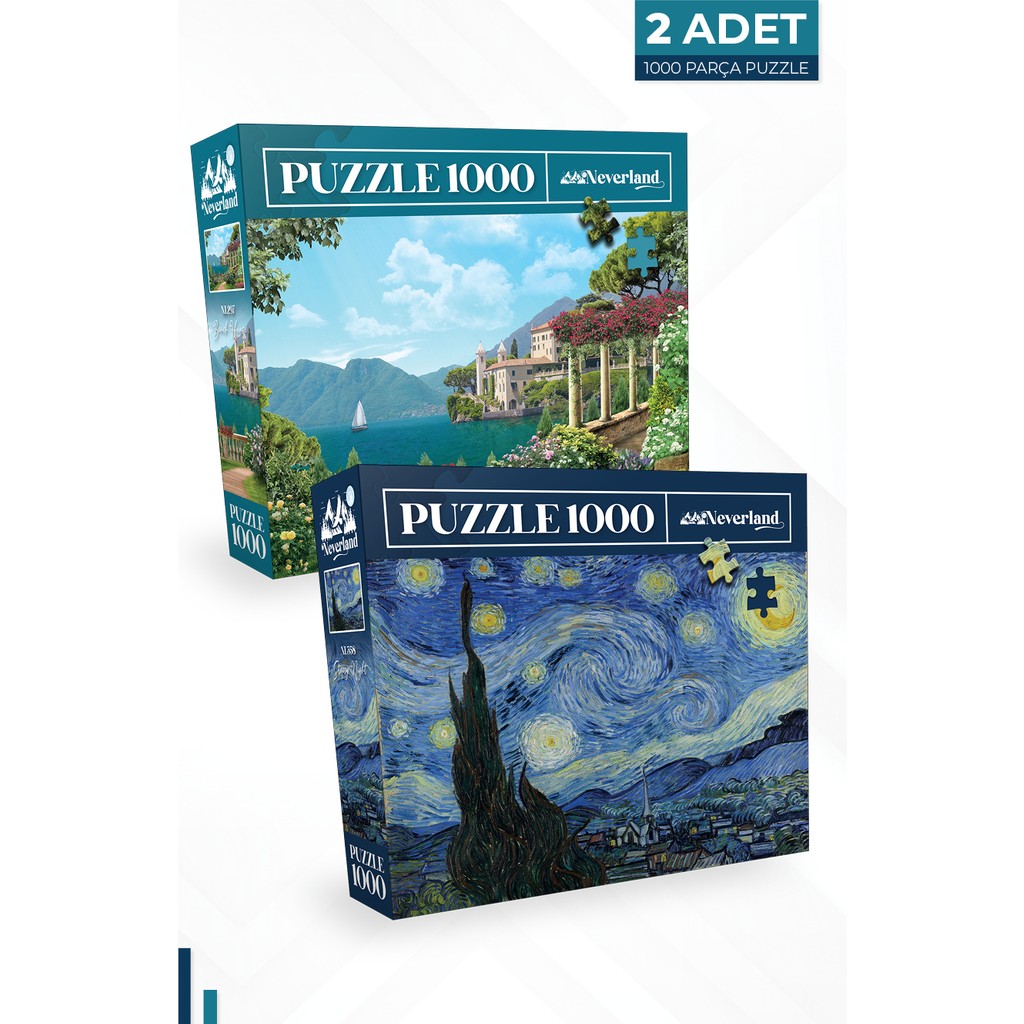 Neverland 1000 Parça Yıldızlı Gece ve Sahil Evi Puzzle - Eğlenceli Zorlu Deneyim ve Kaliteli Materyal Anne Bebek Oyuncak Fiyatı