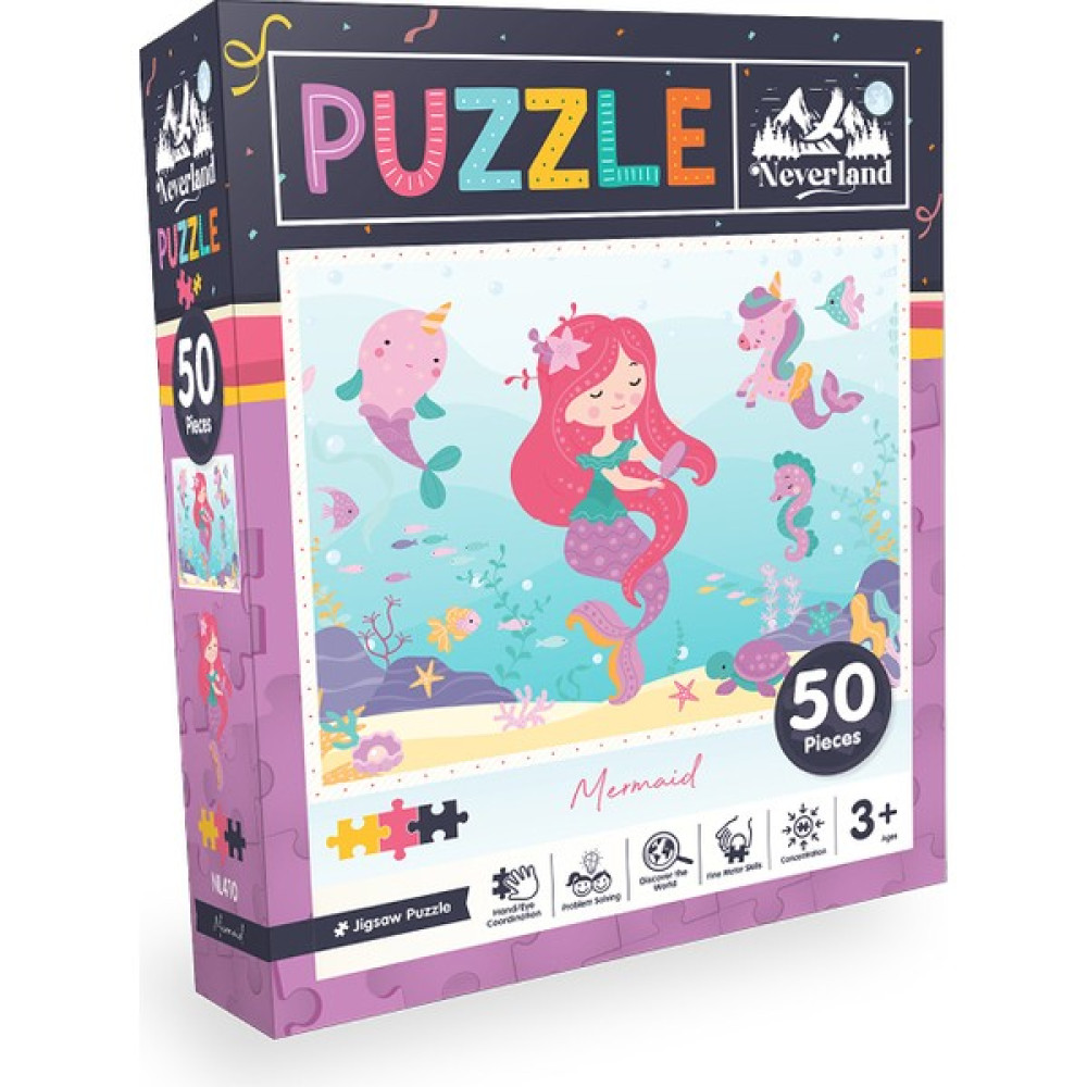 Neverland 50 Parça - Mermaıd (Deniz Kızı) Puzzle & Aksesuarları Fiyatı