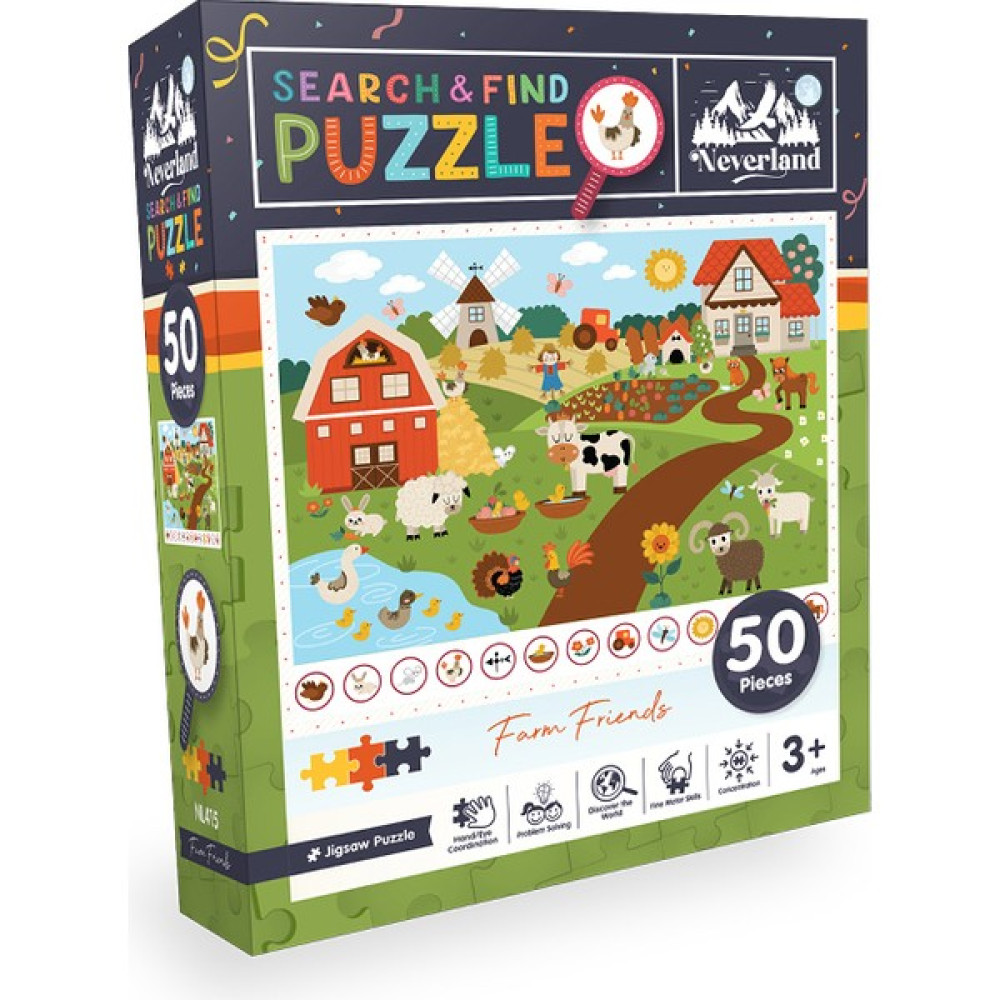 Neverland 50 Parça Search And Fınd - Farm Frıends (Çiftlik Arkadaşları) Puzzle & Aksesuarları Fiyatı