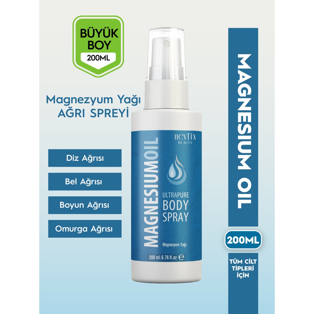 Nevfix Beauty Magnezyum Yağı 200 ml Made In Türkiye Diğer Fiyatı