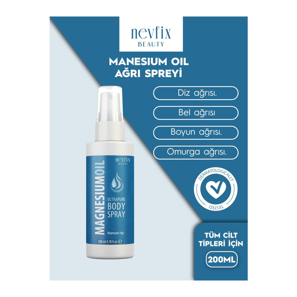 Nevfix Beauty Magnezyum Yağı (magnesium Oil) 200 Ml Cilt ve Yüz Bakımı Fiyatı