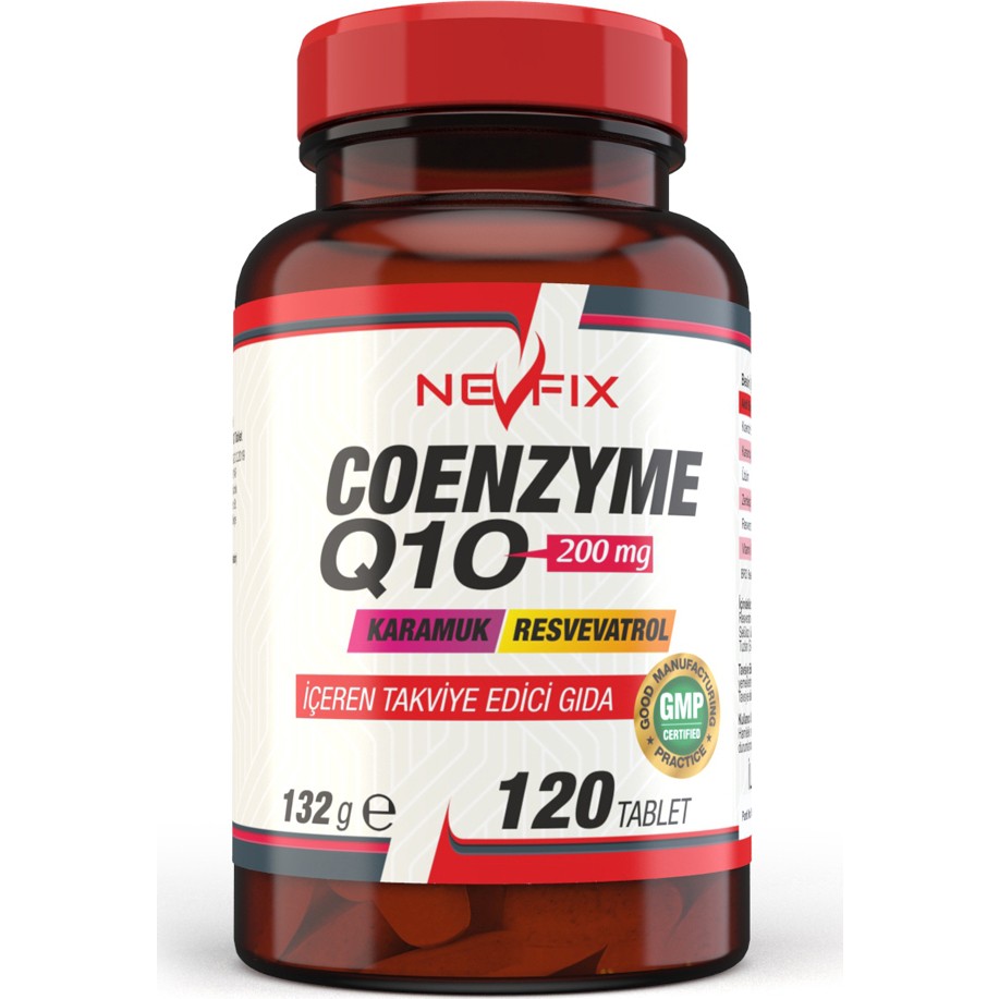 Nevfix Coenzyme Q10 200 mg Koenzim Q10 120 Tablet Diğer Fiyatı