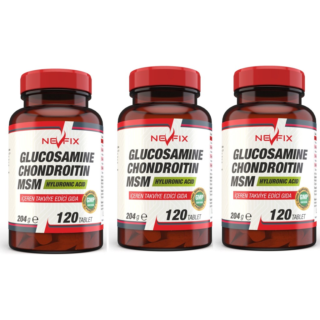 Nevfix Glucosamine Chondroitin Msm 120 Tablet x 3 Kutu 360 Tablet Diğer Fiyatı