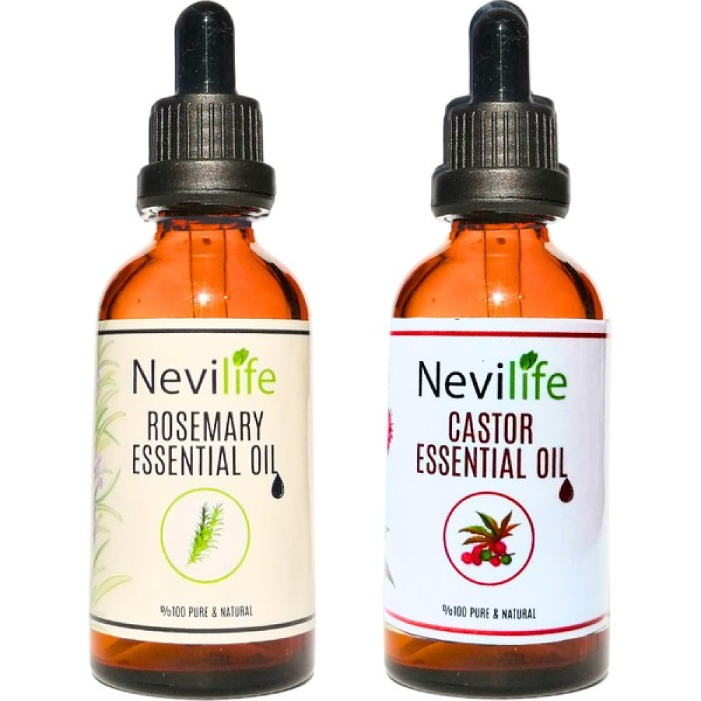 Nevilife Doğal Biberiye Yağı 20 ml ve Hint Yağı 20 ml Güçlü Saç ve Cilt Bakımı İkili Set Bitkisel Yağlar Fiyatı