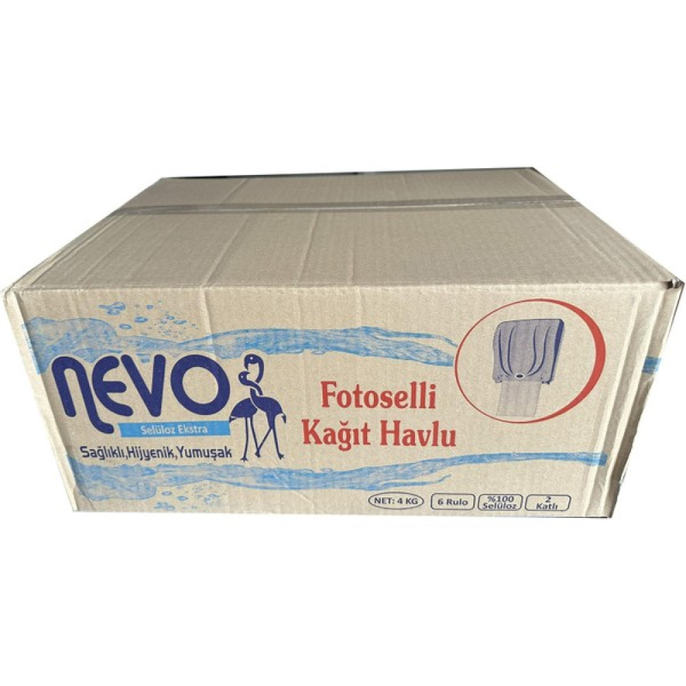 Nevo Hareketli Rulo Kağıt Havlu - Makine Havlusu - 4 Kg. - 21 Cm. - 2 Kat - 6'lı Koli Oto Boyaları Fiyatı