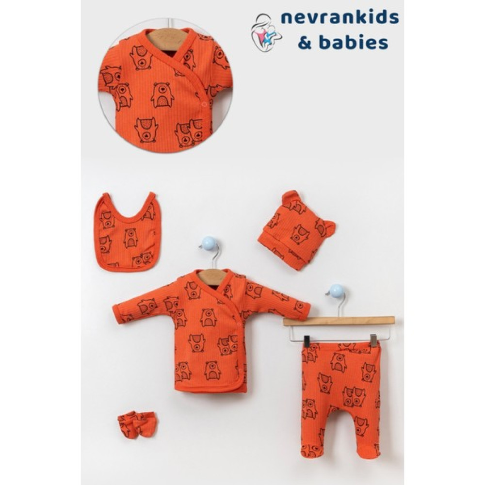 Nevran Kids Teddy Organik Hastane Çıkışı 5'li Set Bebek Hastane Çıkışı Fiyatı