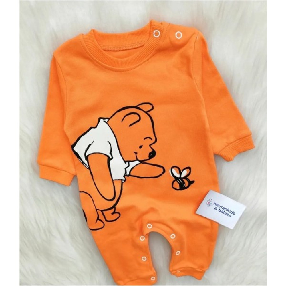Nevran Kids Winnie The Pooh Arı Baskılı Tulum Bebek Tulumu Fiyatı