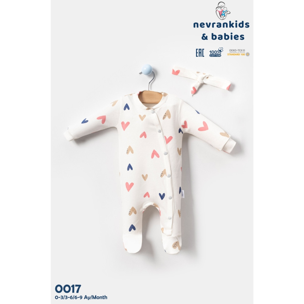 nevrankids Kız Bebek Yeni Doğan Organik Pastel 2li Tulum Seti 0-3 AY Beden Bebek Hastane Çıkışı Fiyatı