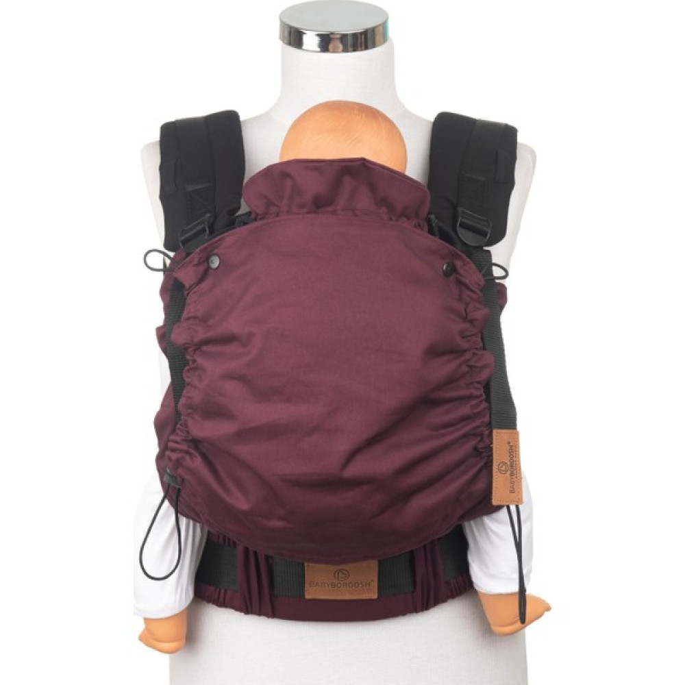 New Age Bebekle Büyüyen %100 Pamuklu Ergonomik Bebek Kanguru (0-4 Yaş) - MAROON - Bordo Bebek Arabası ve Pusetler Fiyatı