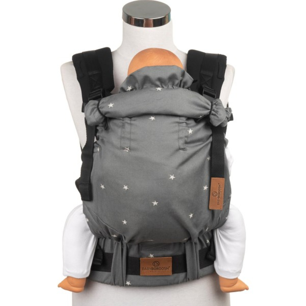 New Age Bebekle Büyüyen %100 Pamuklu Ergonomik Bebek Kanguru (0-4 Yaş) - STARS BARUT - Lacivert - Krem Bebek Arabası ve Pusetler Fiyatı