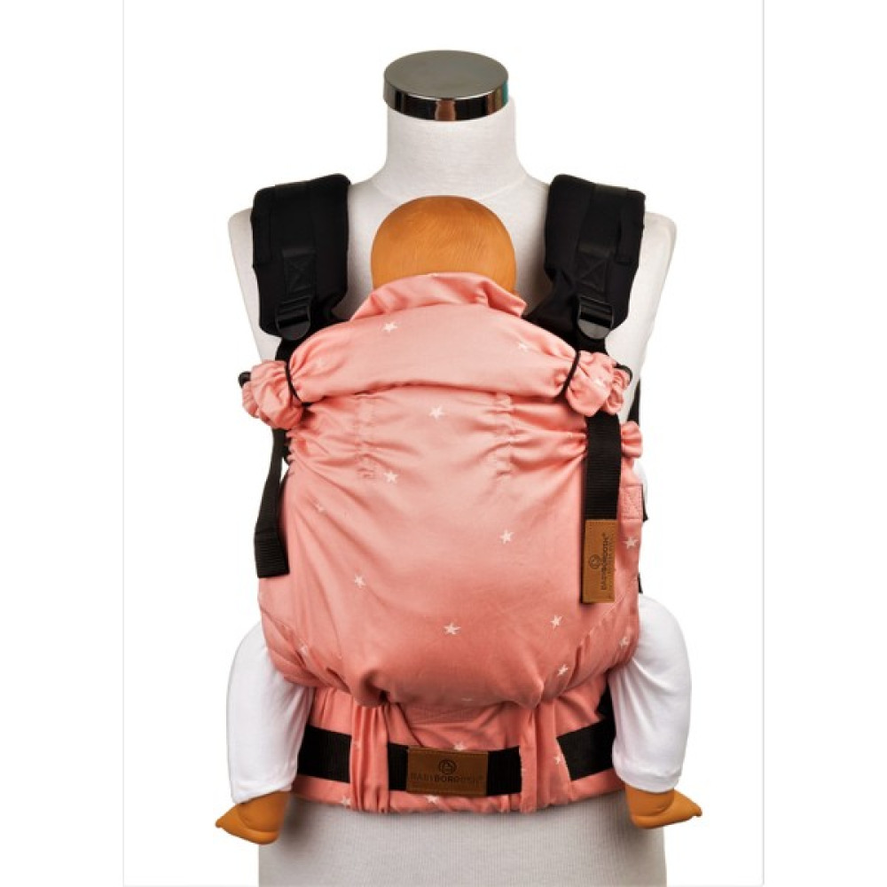 New Age Bebekle Büyüyen %100 Pamuklu Ergonomik Bebek Kanguru (0-4 Yaş) - STARS PINKY Bebek Arabası ve Pusetler Fiyatı