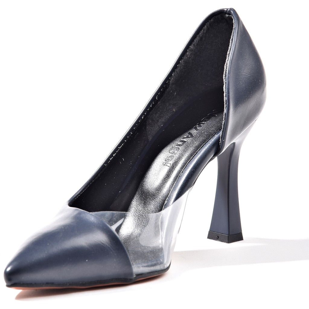 New Angel 653 Kadın Şeffaf Detaylı Klasik Stiletto Topuklu Ayakkabı Fiyatı