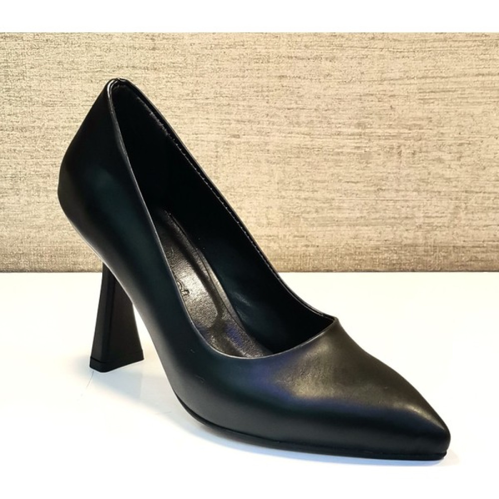 New Angel 721 Bayan Siyah Kadeh Ökçe Stiletto Topuklu Ayakkabı Fiyatı