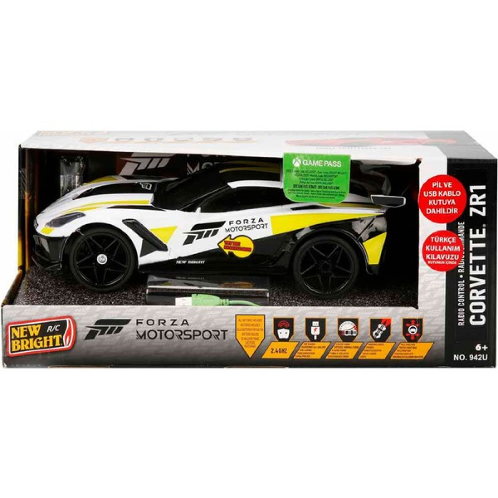 New Brıght 1:16 Forza Motorsport Sesli ve Işıklı Uzaktan Kumandalı USB Sarjlı Araba Beyaz Oto Boyaları Fiyatı