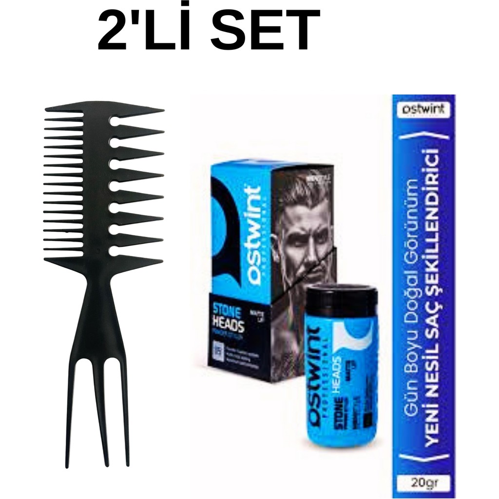New Estela Şekil Tarak & Ostwint Saç Şekillendiricipudra Wax 20GR - ÇATAL ŞEKİL TARAK & OSTWİNT SAÇ ŞEKİLLENDİRİCİ PUDRA WAX 20 GR MAVİ Diğer Fiyatı