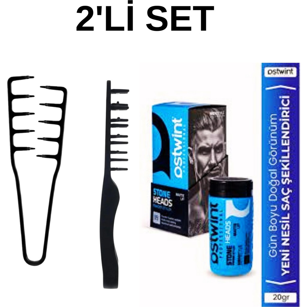 New Estela Şekil Tarak & Ostwint Saç Şekillendiricipudra Wax 20GR - MUCİZEVİ TARAK & OSTWİNT SAÇ ŞEKİLLENDİRİCİ PUDRA WAX 20 GR MAVİ Diğer Fiyatı