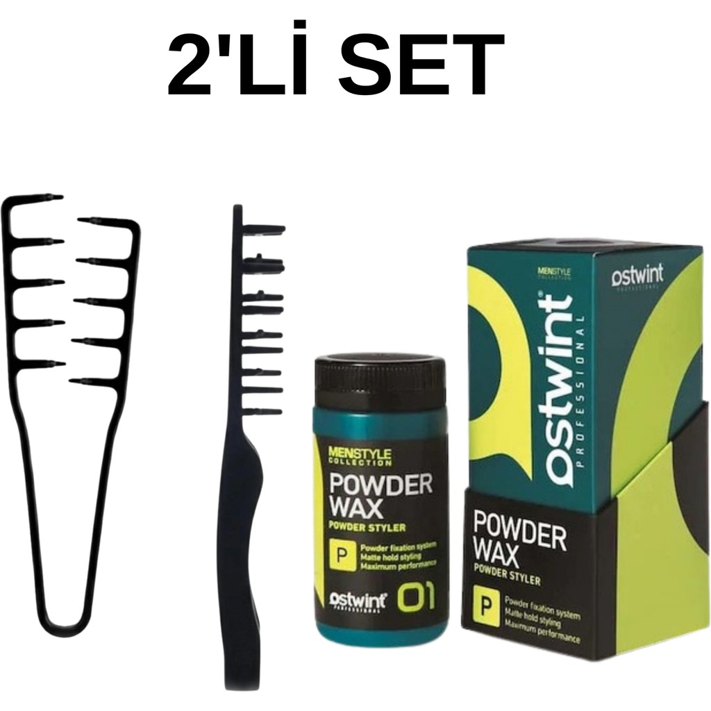 New Estela Şekil Tarak & Ostwint Saç Şekillendiricipudra Wax 20GR - MUCİZEVİ TARAK & OSTWİNT SAÇ ŞEKİLLENDİRİCİ PUDRA WAX 20 GR YEŞİL Diğer Fiyatı