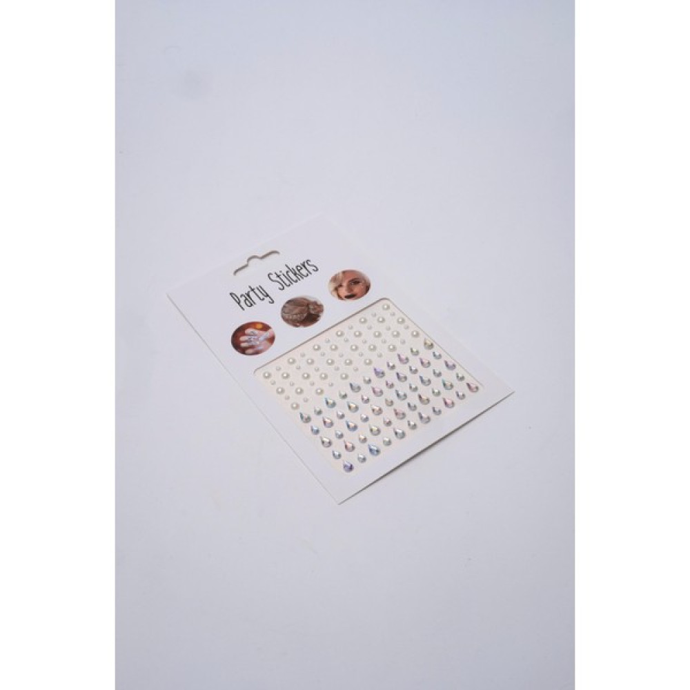 New Feel Kadın Saç Vücut Yüz Taşları Sticker Inci Detaylı - Şeffaf Altın, Takı & Aksesuar Fiyatı