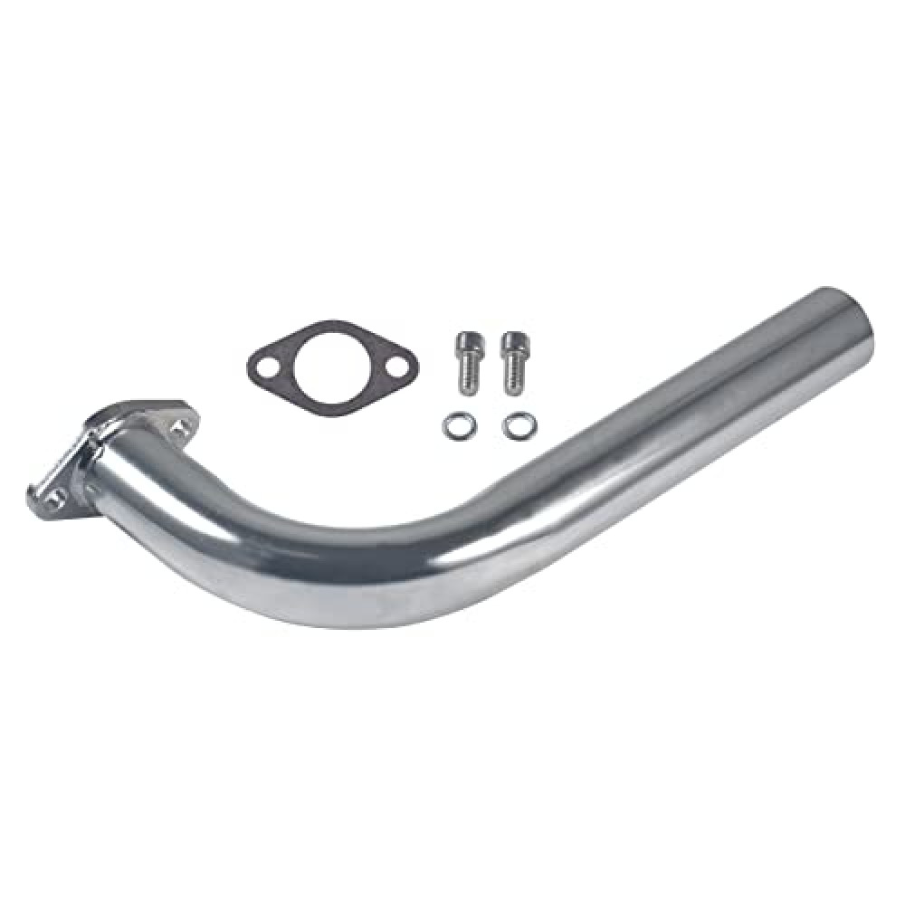 New Header Exhaust Pipe For Predator 420cc Go Kart & mini bikes,Fit:GX270,GX390 Silver