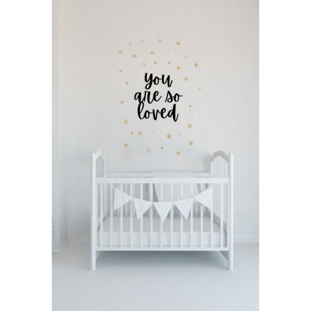 New Jargon You Are So Loved Duvar Sticker Çocuk Odası Duvar Sticker, Bebek Odası Duvar Sticker, Duvar Dekoru Diğer Fiyatı