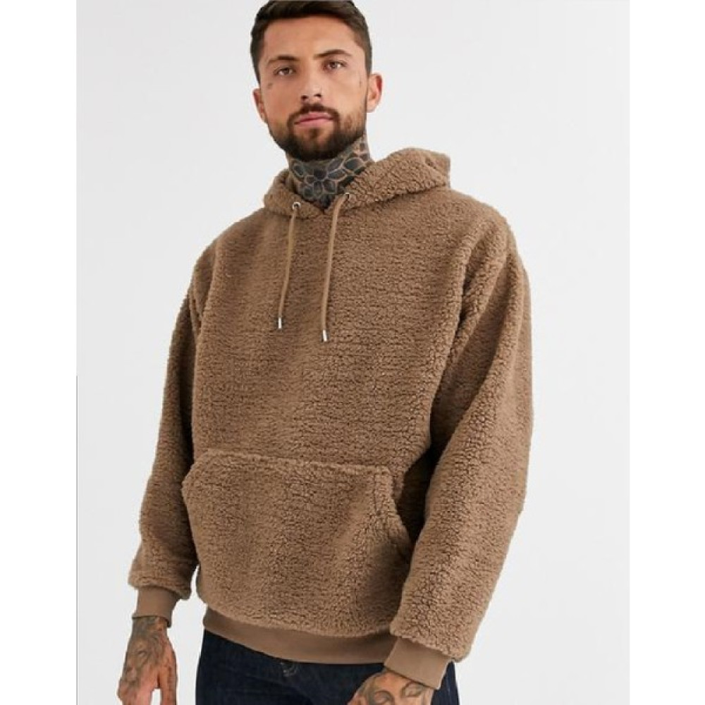 New Laker Kapüşonlu Uzun Kollu Kanguru Cepli Peluş Sweatshirt Erkek Sweatshirt Fiyatı