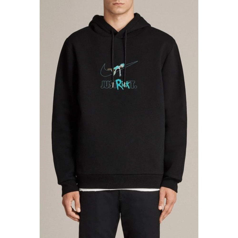 New Moda Erkek Siyah Rıck And Morty Fans Med Just Baskılı Kapüşonlu Sweatshirt Erkek Sweatshirt Fiyatı