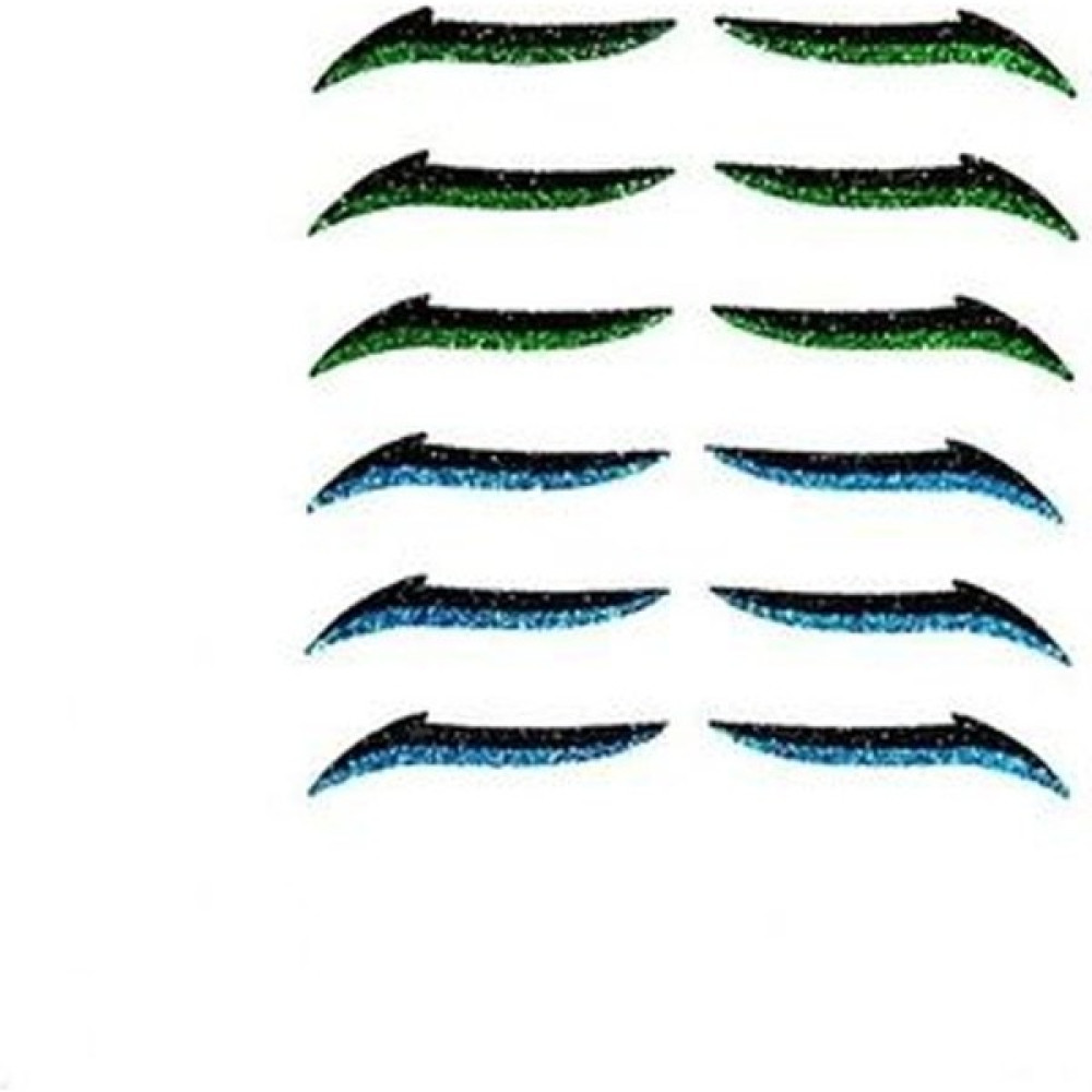 New Obsessions Glitter Kendinden Yapışkanlı Simli Dumanlı Kedi Göz Eyeliner 6'lı Set - Mavi Evcil Hayvan Ürünleri Fiyatı