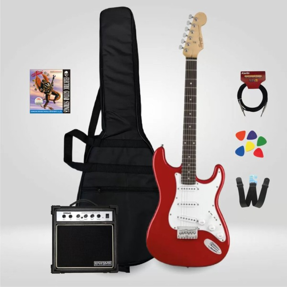 New Orleans NHS9720 Stratocaster Hss Elektro Gitar Seti Metalik Kırmızı - Set1 Elektro Gitarlar Fiyatı