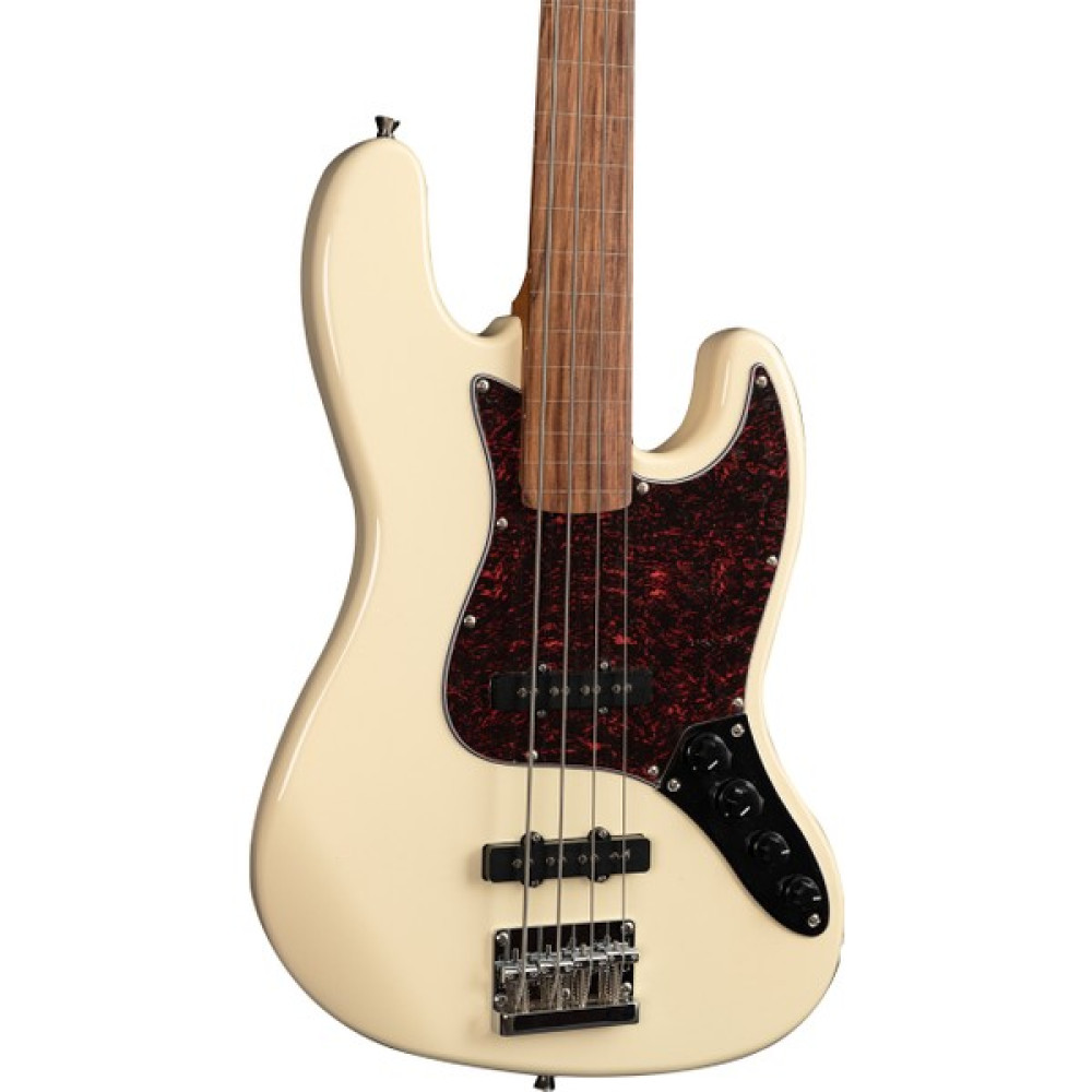 New Orleans NJA300FS Okoume Ağacı Vintage Bej Perdesiz Aktif Elektro Bass Gitar Oto Boyaları Fiyatı