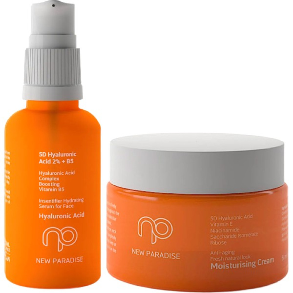 New Paradise Dolgunlaştırıcı Bakım Seti (Hyaluronic Acid Serum 30 ml, Moisturising Cream 50 ml) Cilt ve Yüz Bakımı Fiyatı