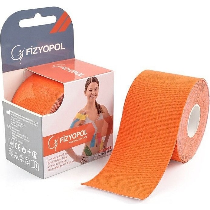 New Product Kinezyo Tape Band 5 Metre x 5 cm Turuncu Rengi, Kinesio Sporcu Bandı Diğer Fiyatı