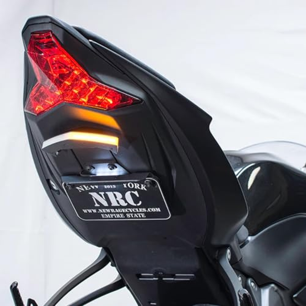 New Rage Cycles Fender Eliminator Compatible with Kawasaki ZX-6R (2019-Present) Tucked 2024-Present No Thanks
