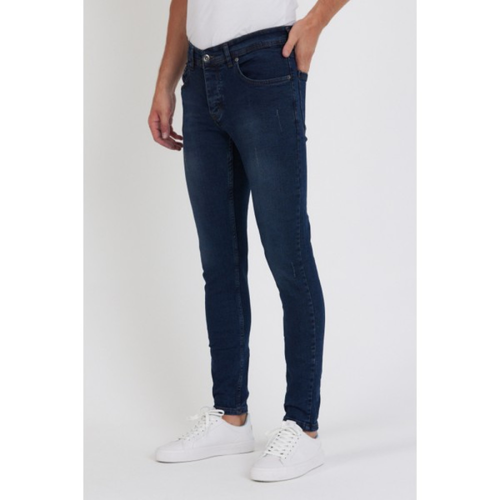 New Time Erkek Jean Skinny Fit Likralı Kahvetintli Tırnaklı Erkek Jeans / Kot Pantolon Fiyatı