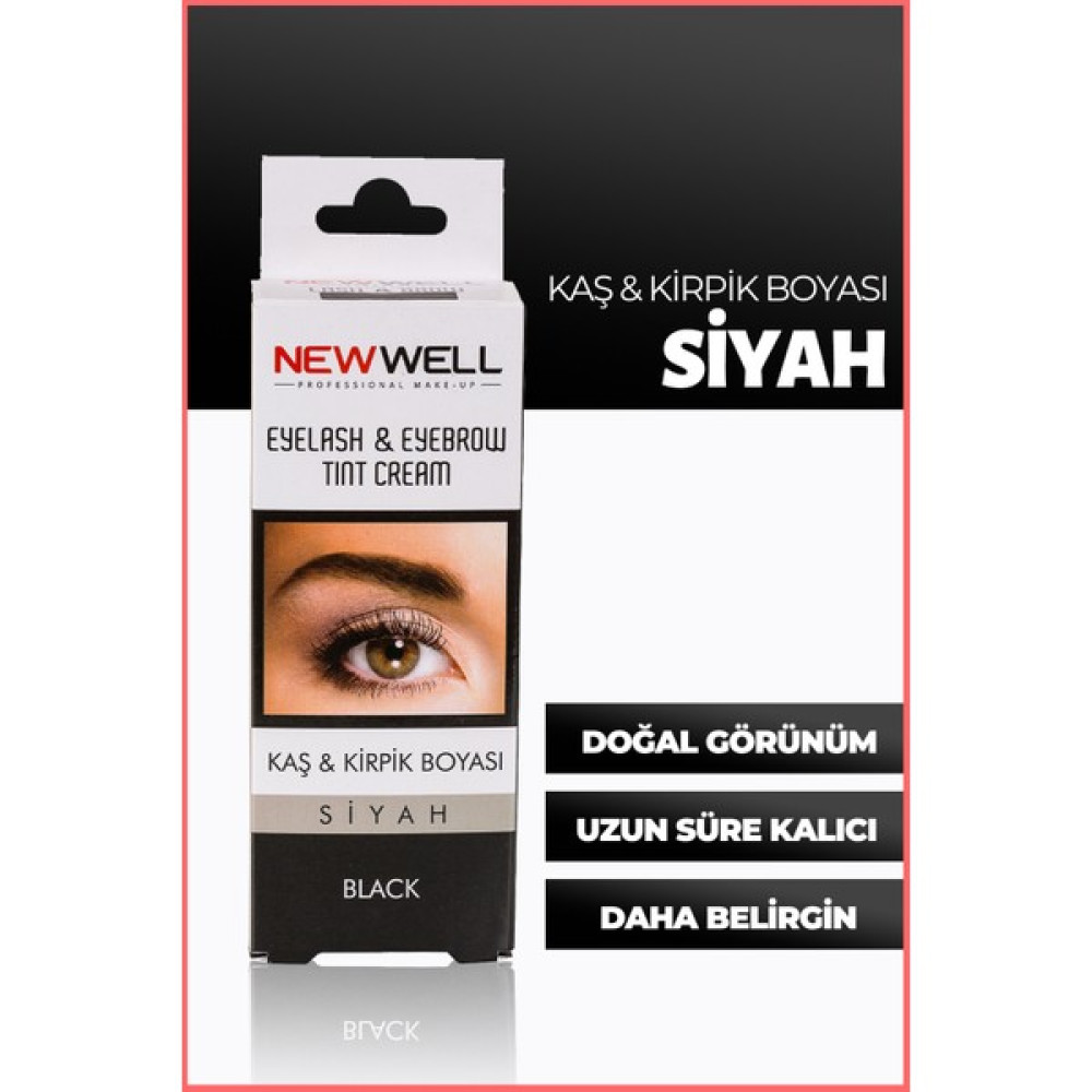 New Well Kaş &Kirpik Boyası Siyah Makyaj Ürünleri Fiyatı