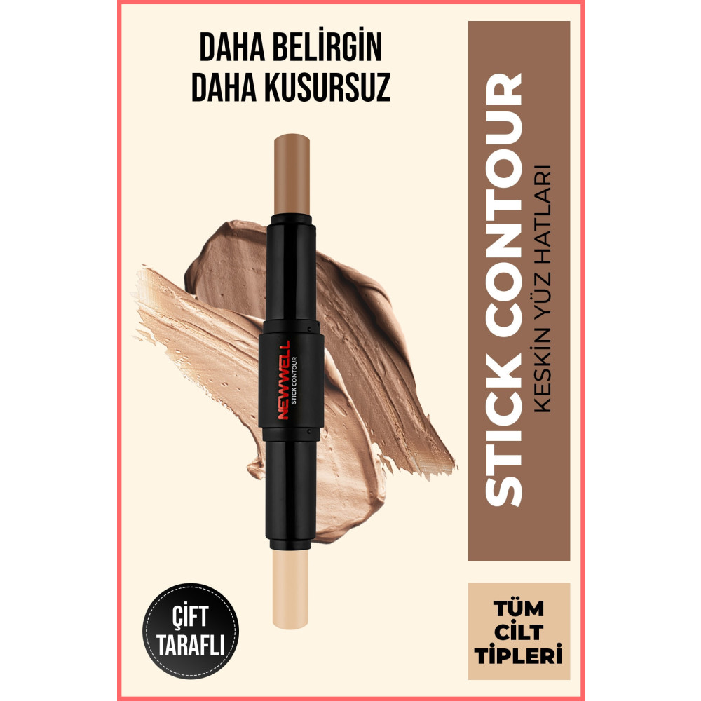 New Well Kontür - Prof. Contour Stick - Çift Taraflı Makyaj Ürünleri Fiyatı