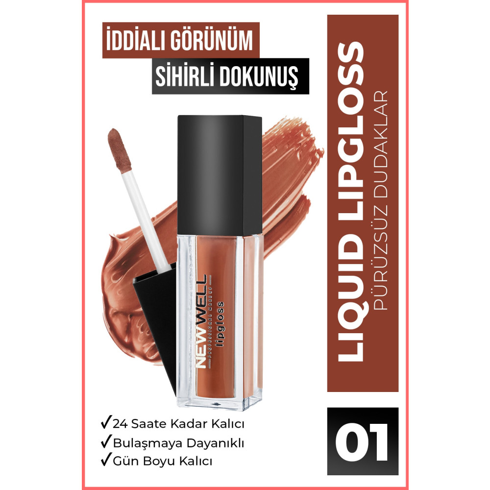 New Well Liquid Lipgloss 01 Rujlar & Dudak Parlatıcıları Fiyatı