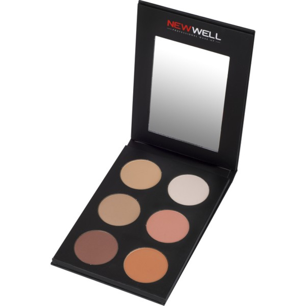 New Well Porselen Make -Up Kontür &Blush 6 Colour Paleti Allık Fiyatı