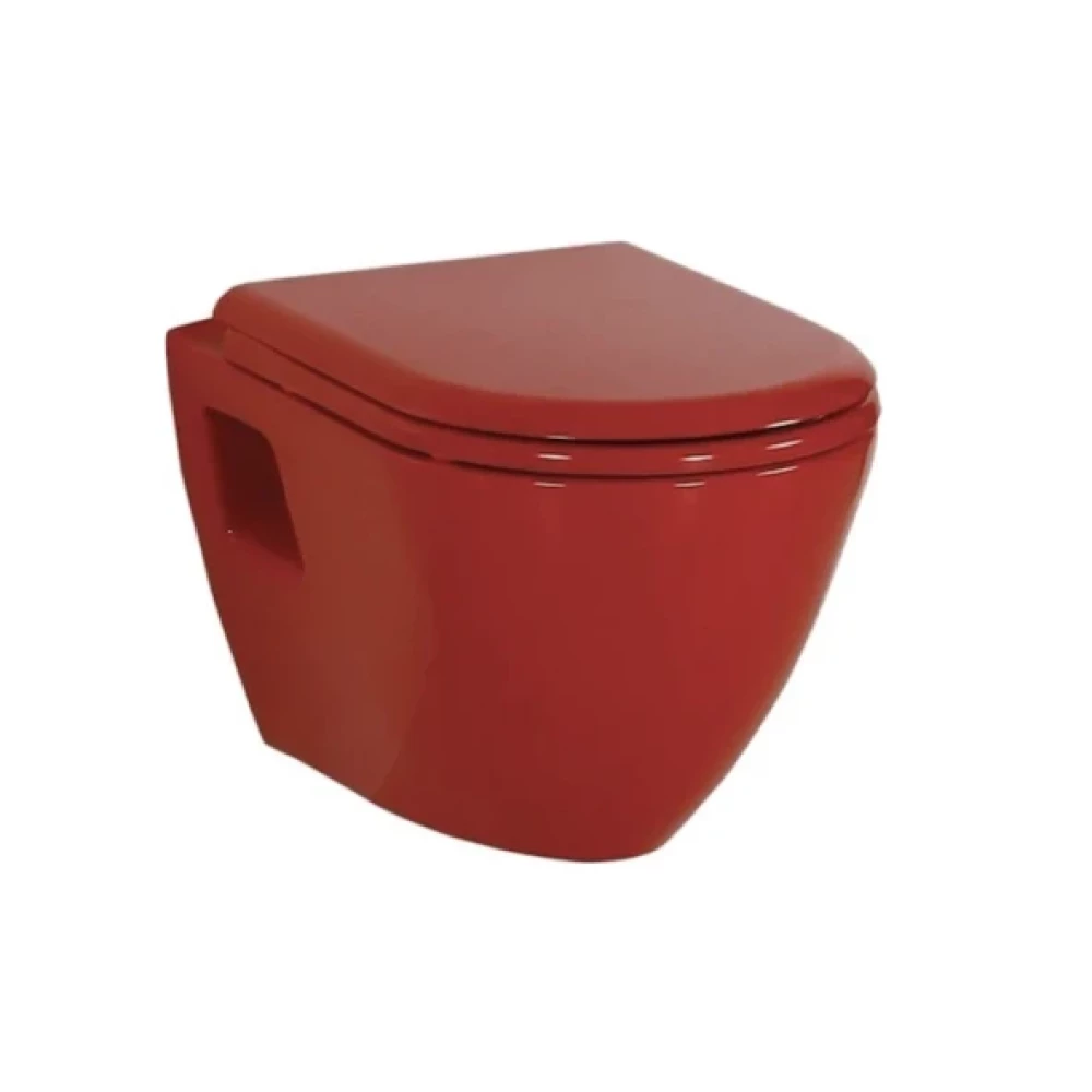 Newarc Asma Klozetler Modern Asma Klozet - P.kırmızı 3823R Klozet Fiyatı