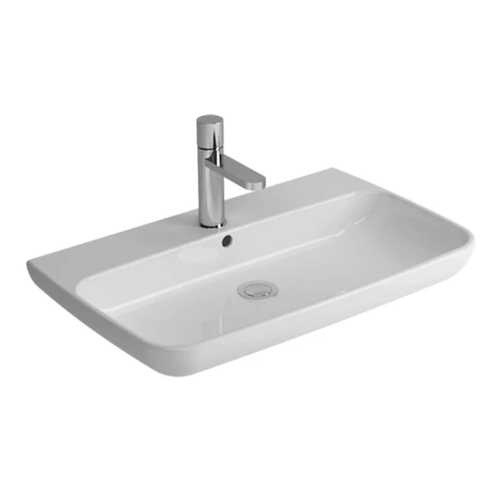 Newarc Tezg.üstü Lavabolar Exen Batarya Delıklı Lavabo Beyaz 503080 Lavabo Fiyatı