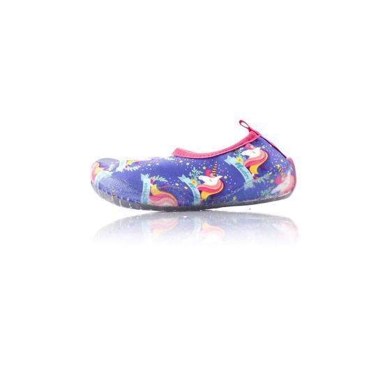 Newborn NAQ2010 Aqua Unicorn Açık Turkuaz Sarı Siyah Kız Çocuk Terlik